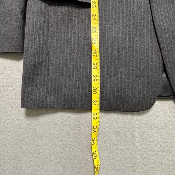 Burberrys Blazer Suit Jacket Sport Coat Gray Pinstripe Size 40R - Picture 7 of 16